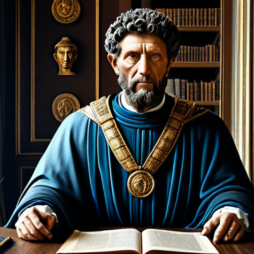 글래디에이터 영화 소개 - Marcus Aurelius - The Philosopher Emperor**

"A portrait of Emperor Marcus Aurelius in Rome, in rega...