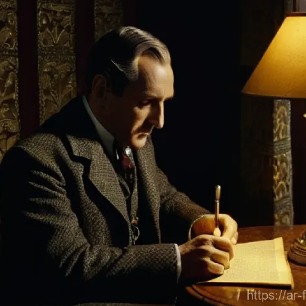 셜록 홈즈 블루레이 구매 - **Prompt:** A highly detailed, atmospheric shot of a classic Sherlock Holmes (reminiscent of Basil R...
