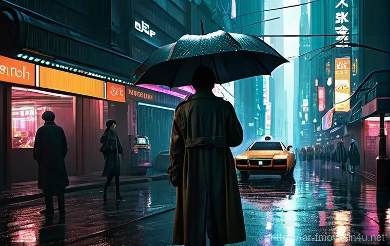 리들리 스콧 대표작 - **Prompt 1: Futuristic Neo-Noir Cityscape**
    "A visually stunning, dystopian futuristic city scen...