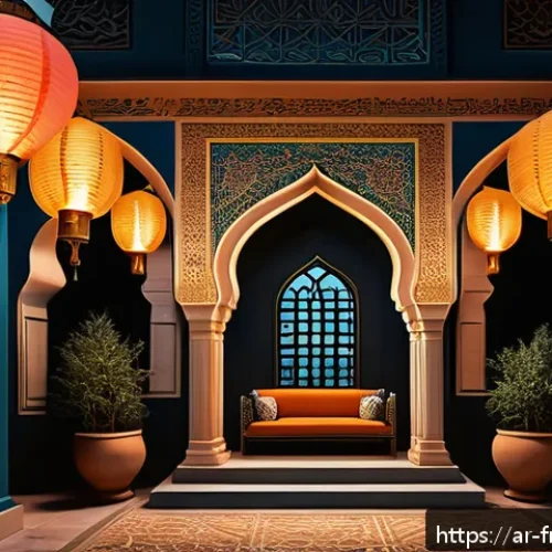 아바타 팬 이론 - A detailed scene depicting a culturally rich Avatar-inspired environment blending Middle Eastern arc...